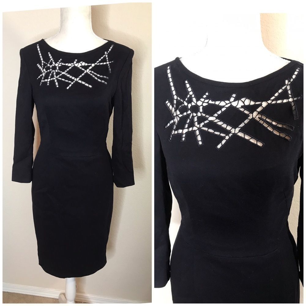 Escada wool sheath dress with cutout front‎